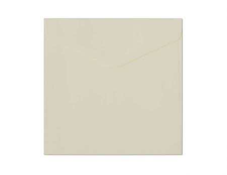 Ozdobné obálky - 16x16cm, 120 g/m2, světle krémové, 10 ks