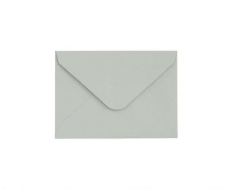 Ozdobné obálky Smooth - 7 x 10 cm, 130 g/m2, světle šedé, 10 ks 