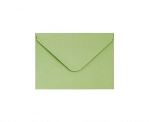 Ozdobné obálky Smooth - 7 x 10 cm, 130 g/m2, světle zelené, 10 ks