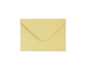 Ozdobné obálky Smooth - 7 x 10 cm, 130 g/m2, žluté, 10 ks