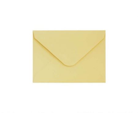 Ozdobné obálky Smooth - 7 x 10 cm, 130 g/m2, žluté, 10 ks