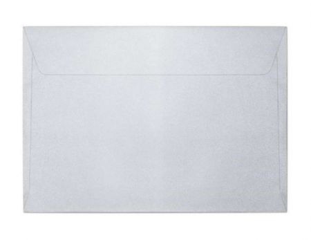 Ozdobné obálky Millenium - C5, 120 g/m2, metalické, diamantově bílé, 10 ks