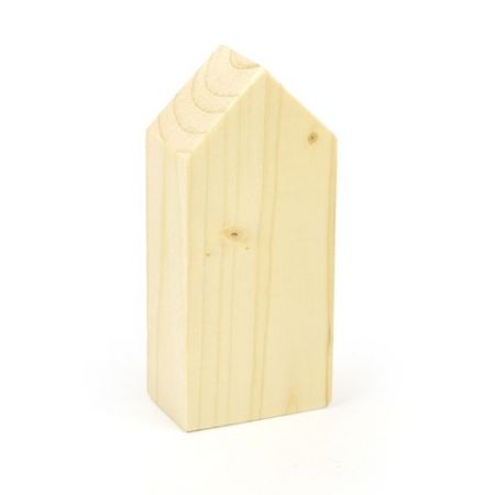 Domeček 4,4 x 2,4 x 10 cm, dřevo přírodní