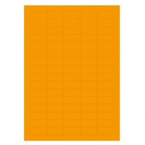 Etikety 35 x 17 mm, oranžové