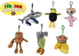 Přívěsek plyšový Brainrot 10 cm