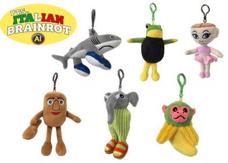 Přívěsek plyšový Brainrot 10 cm