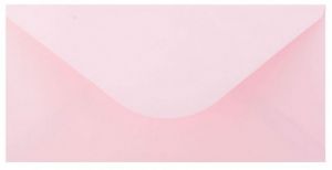 Ozdobné obálky Smooth - DL, 130 g/m2, růžové, 10 ks
