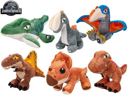 Jurský Svět dinosaurus plyšový 25cm 6druhů 0m+