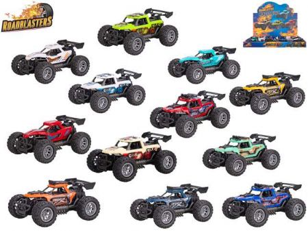 Roadblasters auto terénní 10,5cm na setrvačník 4druhy 3barvy