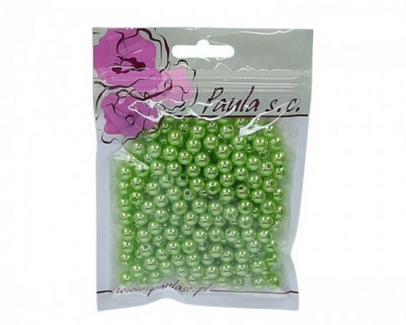 Korálky 8mm zelené plastové 50 g