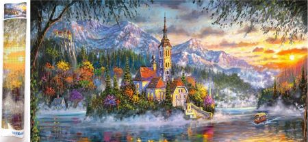 Diamantové malování 80x40cm, rezidence na ostrově<br /><br />