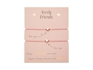 Gifty - Lovely Friends náramek - rg. plated Heart