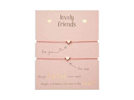 Gifty - Lovely Friends náramek - rg. plated Heart