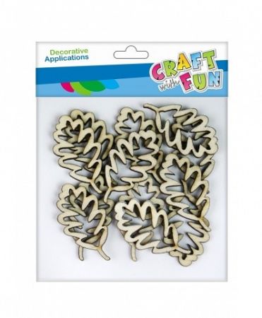 Dřevěný ozdobný list Dekorace pro SCRAPBOOKING Listy CRAFT WITH FUN Diy