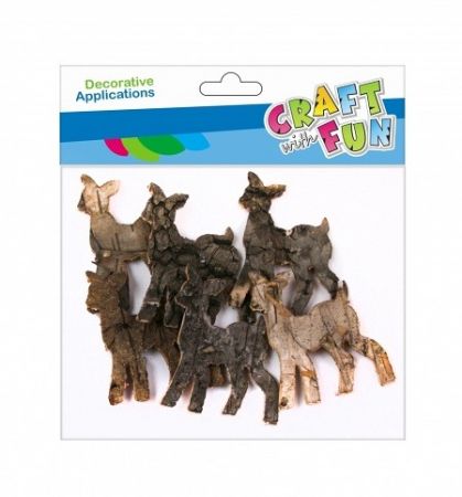 Craft with Fun Dekorační kůra srnka 6ks