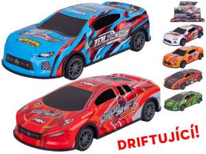 Auto driftující 17,5cm kov na setrvačník 2druhy 3barvy