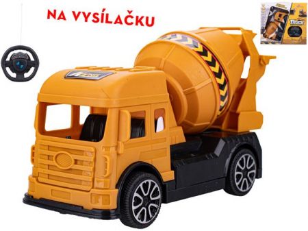 R/C auto domíchávač 19cm 27MHz jednoduchá funkce na baterie v krabičce