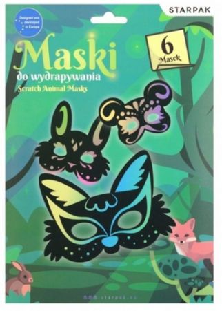 Kreativní sada STARPAK Marsky zvířátek k vyškrábávání