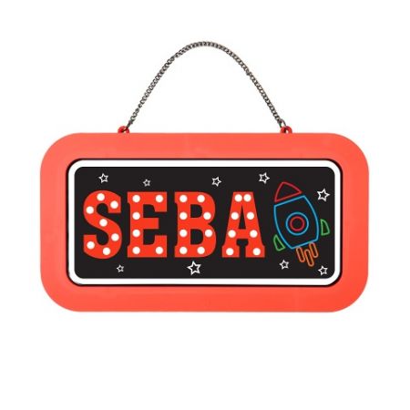 ALBI Neonová cedulka se jménem - Seba