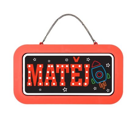 ALBI Neonová cedulka se jménem - Matěj