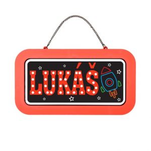ALBI Neonová cedulka se jménem - Lukáš