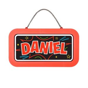 ALBI Neonová cedulka se jménem - Daniel
