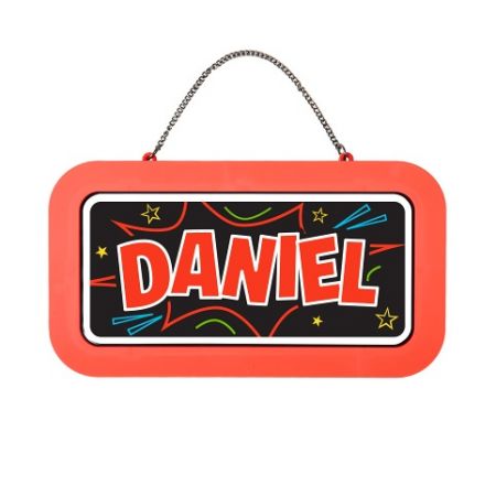 ALBI Neonová cedulka se jménem - Daniel