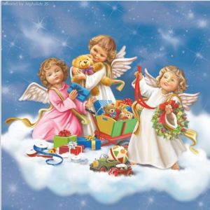 Ubrousky TETE vánoční Baby Angels