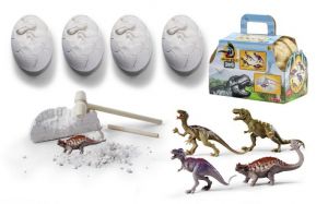 Sada na vykopání dinosaura vejce 4 ks
