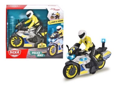 Policejní motocykl 17 cm s jezdcem