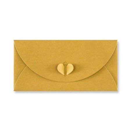 Barevná obálka DL LUX BUTTERFLY zlatá