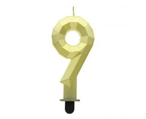 Dortová svíčka DIAMOND č. 9