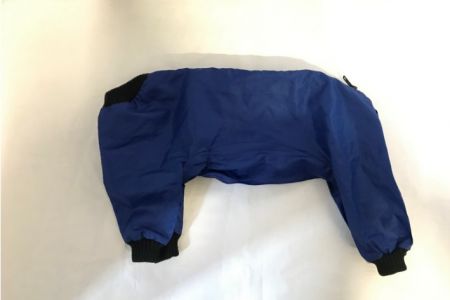 Pláštěnka na zip overal nepodšitý 30cm Modrá