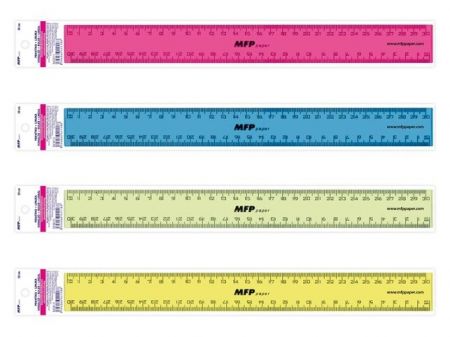 MFP Pravítko 30cm COLOURS 4 druhy