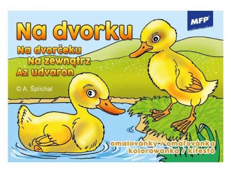 Omalovánky A5 Na dvorku