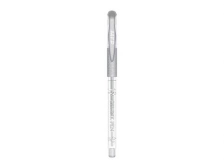 Gelové pero kus GLITTER GG1038 - silver, stříbrná