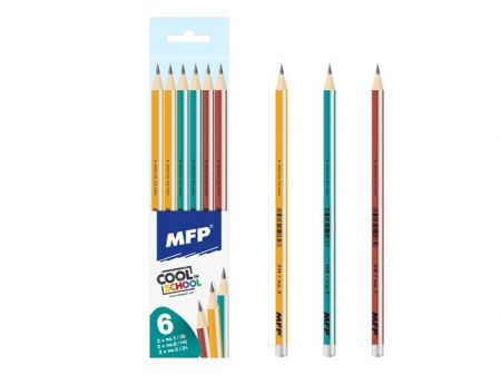 Tužka MFP č.1,2,3 set 6ks, mix