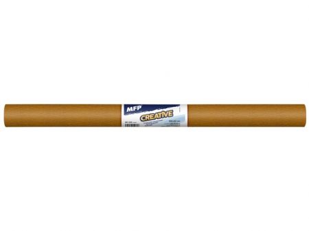 Krepový papír role 50x200cm hnědý světlý