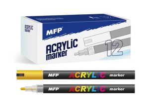 Akrylový popisovač 4mm - zlatý