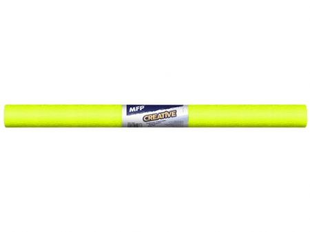 Krepový papír role 50x200cm neon žlutý