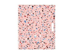 Složka na výkresy A4 terrazzo růžová