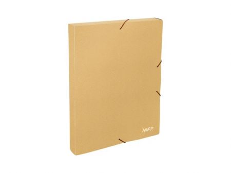 Složka M box 3cm s gumkou A4 béžová