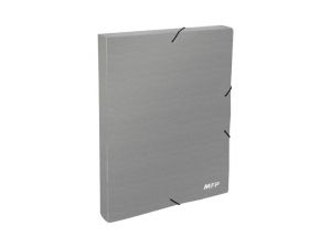 Složka M box 3cm s gumkou A4 šedá