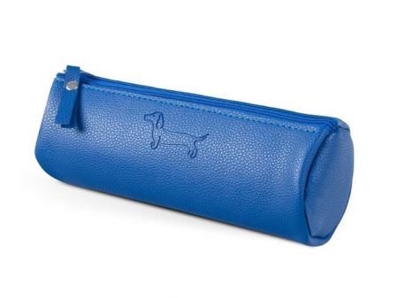 Penál etue válcová Sausage Dog dark blue 7x20cm