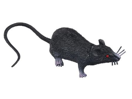 Krysa plast 9cm černá