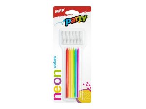 Dortové svíčky MFP neon 12ks 12,5cm