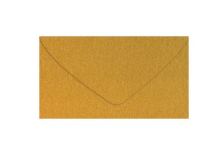 Dopisní obálka metallic 120g DL 110x220mm - zlatá