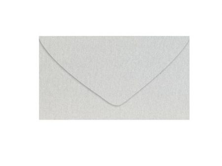 Dopisní obálka metallic 120g DL 110x220mm - stříbrná