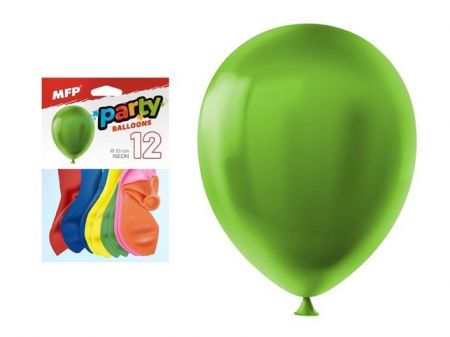 Balónek M neon 12ks sáček 23cm mix