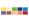Dopisní obálka barevná 120g C6 114x162mm - mix barev